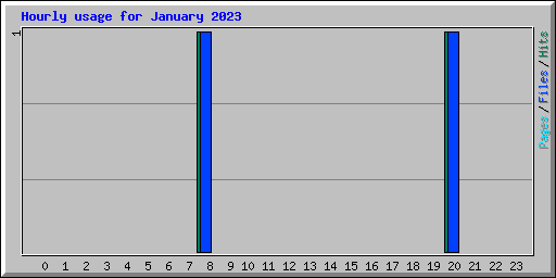 Hourly usage for January 2023